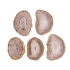 Dyed & Heated Natural Agate Slice Cabochons GG-CBAAF67-01A-1