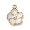 Flower Alloy Enamel Pendants ENAM-A007-01KCG-01-1