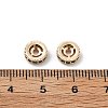 Brass Micro Pave Cubic Zirconia Beads KK-R216-10B-KCG03-3