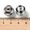 Printed Wood European Beads WOOD-Z002-09B-3