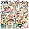 50Pcs PVC Self-Adhesive Bohemian Style Forest Stickers AJEW-R002-01A-1