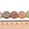 Painted Glass Beads Strands GLAA-F133-07A-4