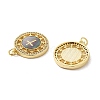 Brass Micro Pave Cubic Zirconia Pendants ZIRC-P110-02G-2