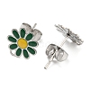 304 Stainless Steel Stud Earrings STAS-B047-28P-3