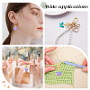   60Pcs Colorful Butterfly Glass Pendant Decorations HJEW-PH0001-65-5