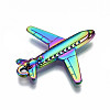 Rainbow Color Alloy Pendants PALLOY-S180-025-RS-2