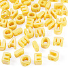 50Pcs 5 Styles UV Plating Opaque Acrylic Beads PACR-TA0001-31B-3
