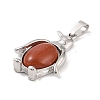 Natural Red Jasper Pendants G-A224-02P-06-2