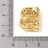 Brass Micro Pave Clear Cubic Zirconia Pendant KK-Z046-01G-B-3