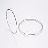 Tarnish Resistant 304 Stainless Steel Big Hoop Earrings EJEW-F105-15P-2