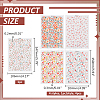 5Pcs 5 Styles Ceramics Clay Water Transfer Paper DIY-ME0001-99D-2