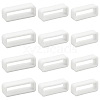 30Pcs 3 Styles Rectangle Silicone Retainer Buckle Holder Watchbands Retaining Hoop Replacement Watch Strap Clasp FIND-CN0002-39B-7