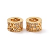 Brass Rhinestone European Beads KK-A179-02G-3