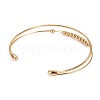 Long-Lasting Plated Brass Cuff Bangles BJEW-E370-03G-4