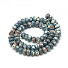 Synthetic Ocean White Jade Beads Strands G-S257-5x10mm-13-2