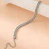 Stainless Steel Rhinestone Cup Chain Bracelets PW-WG34DD3-01-3