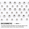 DICOSMETIC 200Pcs 2 Style 304 Stainless Steel Beads STAS-DC0005-27-4