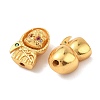 Brass Micro Pave Cubic Zirconia Beads KK-K364-48G-2