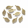 Brass Micro Pave Cubic Zirconia Charms KK-F731-13C-NF-1