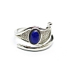 Eye of Horus Natural Lapis Lazuli Cuff Rings PW-WG75D57-05-1