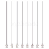 8Pcs 8 Style 304 Stainless Steel Blunt Tip Dispensing Needle with Brass Luer Lock FIND-FG0002-98-1