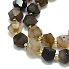 Natural Banded Agate Beads Strand G-I376-A45-01-3