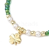6Pcs Brass Charm Bracelets BJEW-JB12790-4