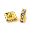Brass Rhinestone Spacer Beads KK-I362-01C-01G-1