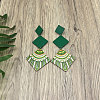 Wood Stud Dangle Earrings WG88E14-03-1