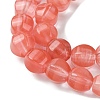 Cherry Quartz Glass Beads Strands G-H023-A10-01-4