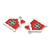 Christmas Alloy Enamel Pendants ENAM-D050-13C-02P-2