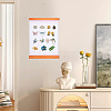 Wall Mounted Brooch Jewelry Display Rolls ODIS-WH0001-61-4