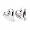 304 Stainless Steel Heart Stud Earrings for Women X-EJEW-F300-16P-1