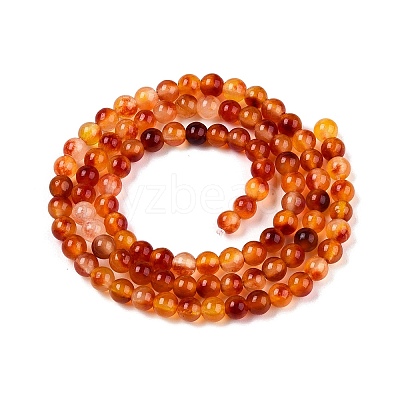 Dyed Natural White Jade Beads Strands G-T140-4mm-A13-1