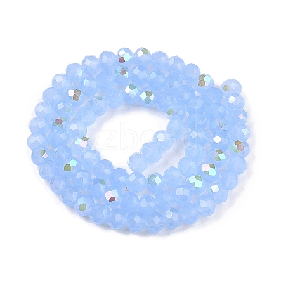 Electroplate Glass Beads Strands EGLA-A044-J6mm-L03-1