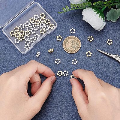 40Pcs 2 Colors Rack Plating Eco-friendly Brass Bead Frames KK-FH0004-05-1