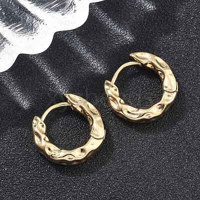 Brass Hoop Earrings EJEW-D320-23G-1