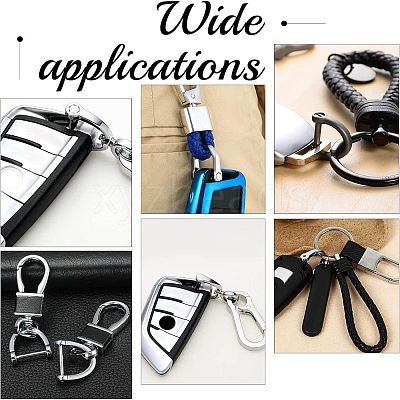 2Pcs 304 Stainless Steel D-Ring Anchor Shackle Clasps STAS-CA0001-56A-1