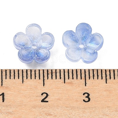 Dyed & Heated Glass Bead Caps GLAA-C042-01C-1