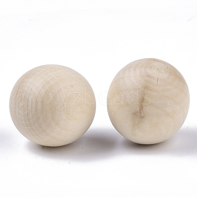 Unfinished Wood Beads X-WOOD-T014-25mm-1