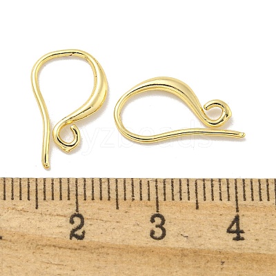 Brass Earring Hooks KK-L075-008LG-1