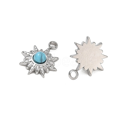 Synthetic Turquoise Pendants GG-CBAA892-02P-1