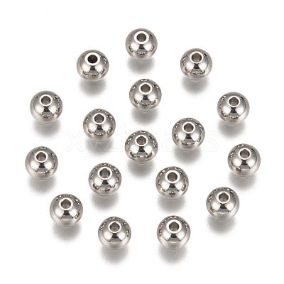 Tarnish Resistant 201 Stainless Steel Beads STAS-R033-6mm-1