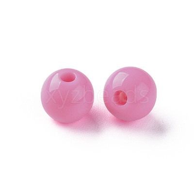 Opaque Acrylic Beads X-MACR-S370-C8mm-A02-1