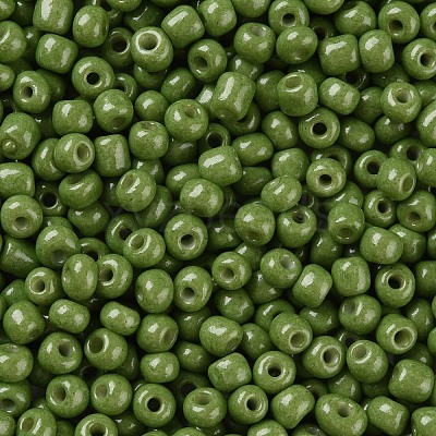 Baking Paint K9 Glass Seed Beads SEED-US0003-4mm-K9-1