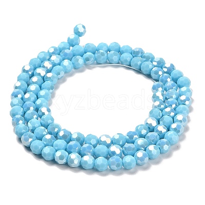 Opaque Glass Beads Stands X-EGLA-A035-P6mm-B08-1