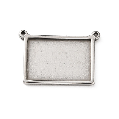 304 Stainless Steel Connector Cabochon Settings STAS-Z201-04P-02-1