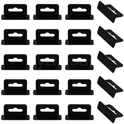 80Pcs Rectangle PP with PE Hanging Tabs KY-CP0001-35A-1