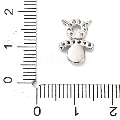 Brass Micro Pave Cubic Zirconia Pendants KK-L229-51P-1