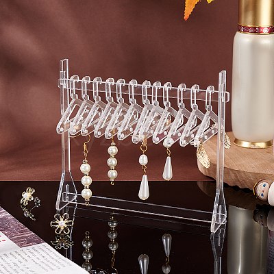 1 Set Transparent Acrylic Earring Display Stands EDIS-PH0001-55A-1